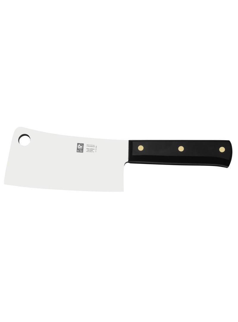 Cuchilla de golpe ICEL Butcher 20 cm 890 gr acero inoxidable alto carbono para carnicería profesional y piezas grandes