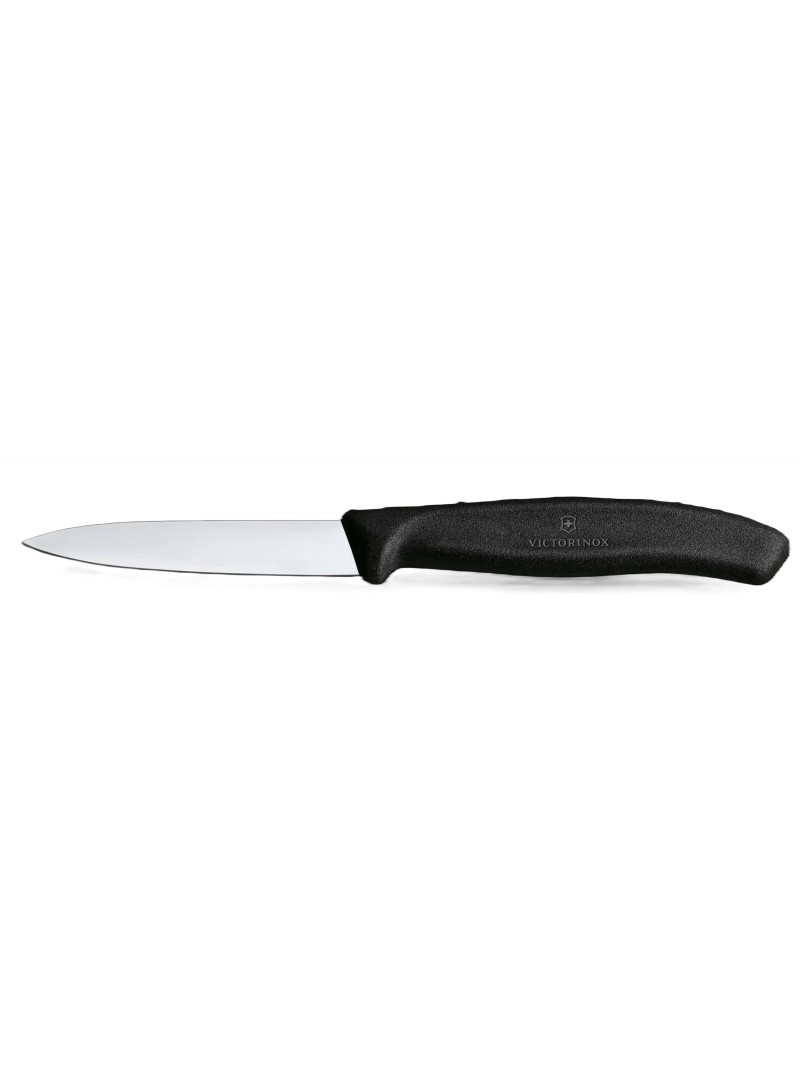 Cuchillo patatero Victorinox Swiss Classic 6.7603 8 cm hoja puntiaguda acero inoxidable suizo mango polipropileno negro.