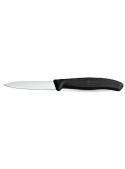 Cuchillo patatero Victorinox Swiss Classic 6.7603 8 cm hoja puntiaguda acero inoxidable suizo mango polipropileno negro.