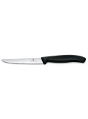 Cuchillo chuletero Victorinox Swiss Classic 6.7233.20 11 cm filo dentado punta acero inoxidable alto carbono mango negro NSF