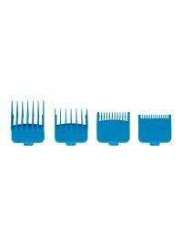 Set 4 peines magnéticos Gamma Piu PKITPET4BAR 1,5 3 4,5 6 mm plástico virgen imanes canales blending barbería profesional
