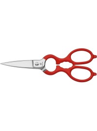 Tijera de cocina Wüsthof inoxidable roja 1059594902 20 cm acero forjado abridor