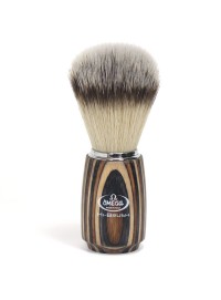 BROCHA DE AFEITAR OMEGA 0146751 HI-BRUSH FIBRA SINTETICA MANGO MADERA MULTILAMINADA