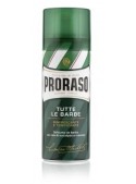 Espuma de afeitar Proraso eucalipto y mentol 50 ml aerosol línea verde aceite aguacate formato viaje Italia