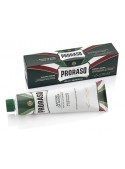 Crema de afeitar Proraso eucalipto y mentol tubo 150 gr línea verde dosificación taza jabonera brocha afeitado clásico