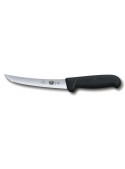 Cuchillo deshuesador curvo ancho Victorinox Fibrox 5.6503.15 hoja rígida 15 cm acero inoxidable suizo mango negro