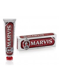 Pasta de dientes Marvis Cinnamon Mint canela y menta 85 ml tubo rojo vintage con flúor