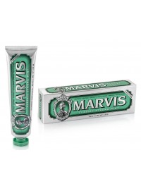 Pasta de dientes Marvis Classic Strong Mint menta fuerte 85 ml tubo verde vintage con flúor