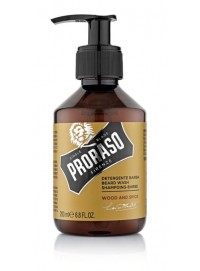 CHAMPÚ PARA BARBAS WOOD AND SPICE DE PRORASO DE 200 ml.