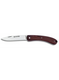 Navaja Nieto Línea Work 622 con mango de palo violeta, forro de acero remachado y hoja AN-58 de 7,5 cm