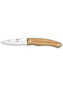 Navaja Nieto Línea Manolina 400 con mango de olivo natural y hoja acero AN-58 de 7,5 cm