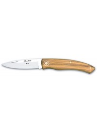 Navaja Nieto Línea Manolina 400 con mango de olivo natural y hoja acero AN-58 de 7,5 cm