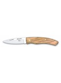 Navaja Nieto Línea Manolina 401 con mango de olivo natural y hoja acero AN-58 de 6,5 cm