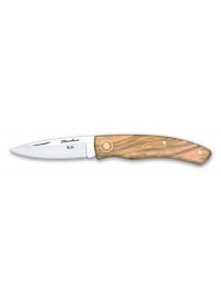 Navaja Nieto Línea Manolina 401 con mango de olivo natural y hoja acero AN-58 de 6,5 cm