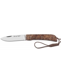 Navaja Nieto Línea Campaña 149-S con mango de tuya natural y hoja acero Böhler N-695 de 8 cm