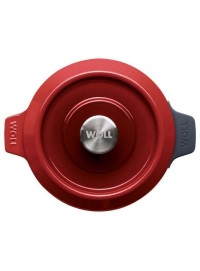 OLLA WOLL IRON HIERRO FUNDIDO ROJA 120CI DE 20 cm.