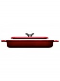 PARRILLA WOLL IRON HIERRO FUNDIDO ROJA 628-2CI DE 28 x 28 cm.