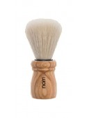 Brocha de afeitar NOM by Mühle Alfred 15 PA cerda jabalí mango madera fresno barnizada nudo 21mm afeitado clásico Alemania