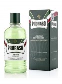 Loción after shave profesional Proraso eucalipto y mentol 400 ml formato barbería aceite avellanas hamamelis Italia