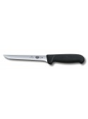Cuchillo deshuesador recto Victorinox Fibrox 5.6303.15 15 cm hoja recta acero inoxidable suizo mango negro serie superior