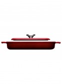 PARRILLA WOLL IRON HIERRO FUNDIDO ROJA 624-2CI DE 24 x 24 cm.