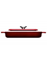 PARRILLA WOLL IRON HIERRO FUNDIDO ROJA 624-2CI DE 24 x 24 cm.