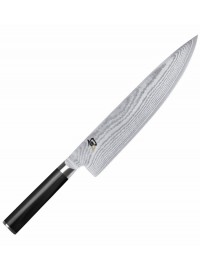 Cuchillo chef KAI Shun Classic DM-0707 25,5 cm acero VG-MAX 32 capas damasco 61 HRC mango Pakka negro japonés Seki Japón