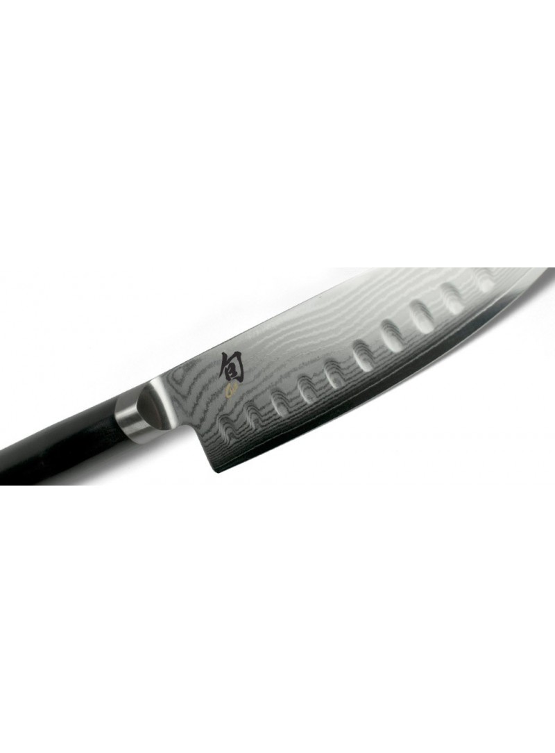 Cuchillo Santoku Shun Classic kai 16 cm. Acero damasquino. Muy afilado