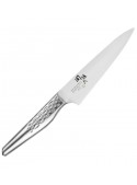 Puntilla KAI Seki Magoroku Shoso AB-5163 12 cm acero inoxidable 5CR15MoV 56 HRC mango inox 18-8 rectificado convexo Seki Japón