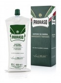 Crema profesional Proraso eucalipto y mentol 500 gr formato barbería afeitado clásico alto volumen Italia