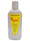 Emulsión Myrsol frasco plástico 200 ml pre post afeitado lanolina glicerina mentol sin alcohol afeitado clásico español