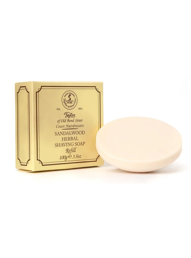 RECAMBIO DE PASTILLA DE JABON SANDALWOOD TAYLOR 100 g.