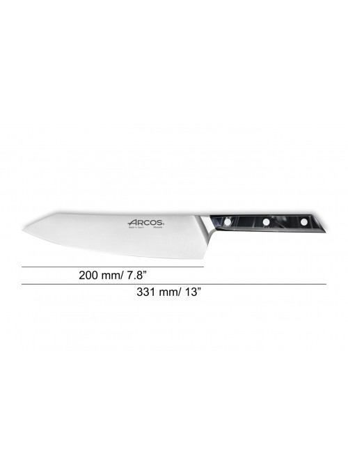 CUCHILLO ARCOS COCINERO 20 cm. SERIE ECLIPSE MEDIDAS - 213500