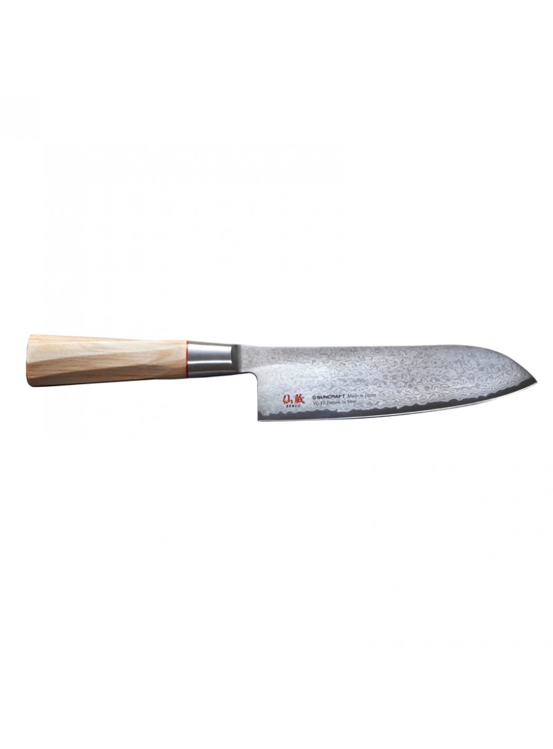 CUCHILLO SANTOKU SUNCRAFT TWISTED OCTAGON 16,7 cm - TO-04