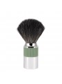 Brocha de afeitar MÜHLE NEO Salvia Green fibra sintética vegana verde cromo brillante estuche serie NEO Alemania