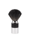 Brocha de afeitar MÜHLE NEO Black fibra sintética negra vegana mango metal cromo nudo afeitado clásico serie NEO Alemania