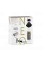 Set de afeitado MÜHLE NEO completo brocha fibra vegana maquinilla peine cerrado jabón Aloe Vera toalla hojas Alemania
