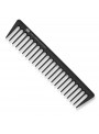 Peine Kai Kasho C813 de carbono para desenredado y styling con dientes redondeados 20 cm