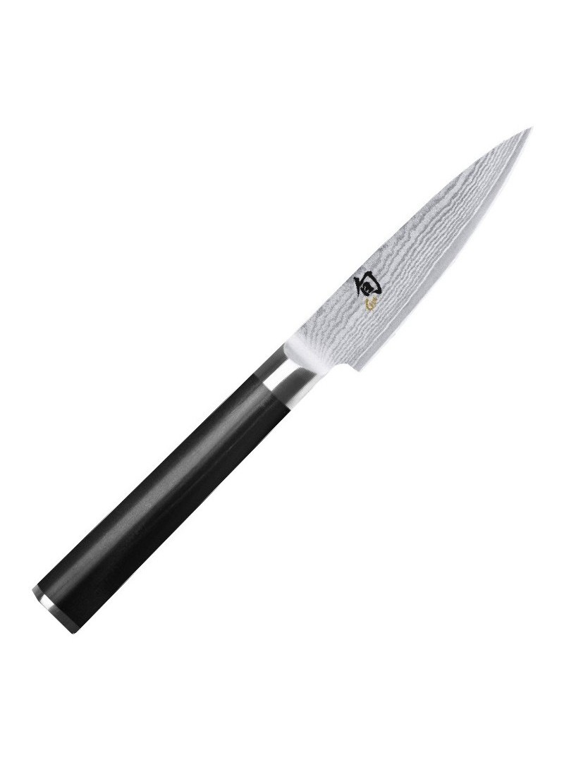 Cuchillo office KAI Shun Classic DM-0700 9 cm acero VG-MAX 32 capas damasco 61 HRC mango Pakka negro japonés Seki Japón