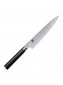 Cuchillo multiuso KAI Shun Classic DM-0701 15 cm acero VG-MAX 32 capas damasco 61 HRC mango Pakka negro japonés Seki Japón