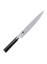 Cuchillo fileteador KAI Shun Classic DM-0704 23 cm acero VG-MAX 32 capas damasco 61 HRC mango Pakka negro japonés Seki Japón
