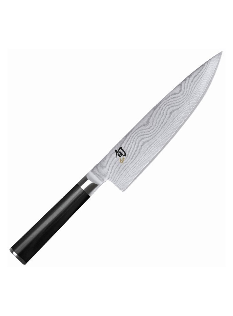 Cuchillo de chef KAI Shun Classic DM-0706 20 cm acero VG-MAX 32 capas damasco 61 HRC mango Pakka negro japonés Seki Japón