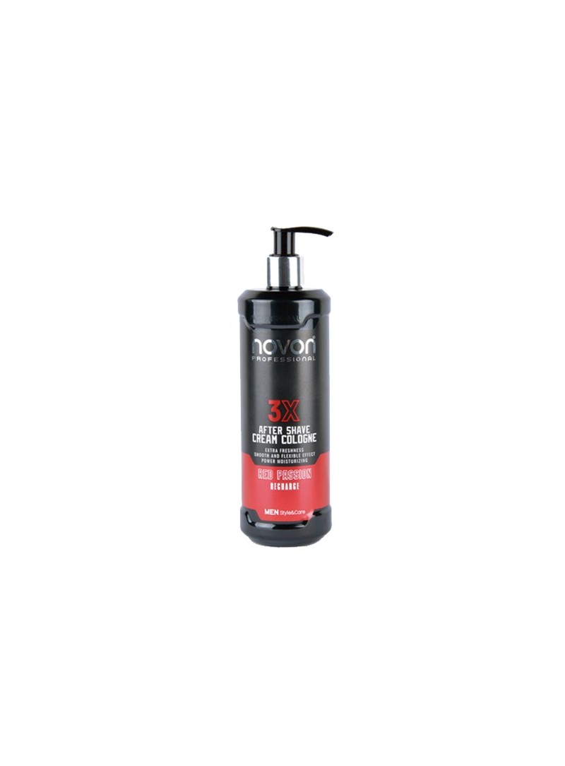 AFTER SHAVE EN CREMA NOVON PROFESSIONAL RED PASSION 400 ml.