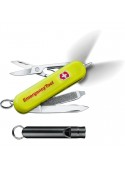 Navaja Victorinox Signature Lite Emergency Tool 0.6226.E808 amarilla con luz LED y silbato
