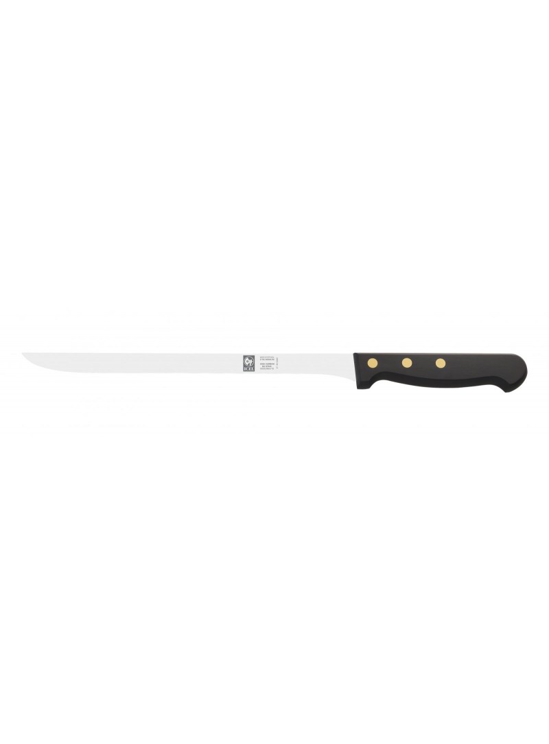 Cuchillo jamonero ICEL Clássica 238 24 cm hoja flexible acero X50CrMoV15 para lonchear jamón