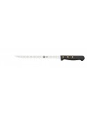 Cuchillo jamonero alveolado ICEL Clássica 242 Granton 24 cm filo alveolado acero X50CrMoV15 para lonchear jamón