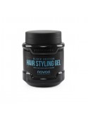 Gel de peinado Novon Hair Styling Gel Black Edition 700 ml fijación fuerte 24 horas sin residuos